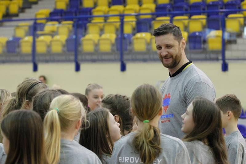 Volleyball. European Championship. Promotional Action. 05.12.2016