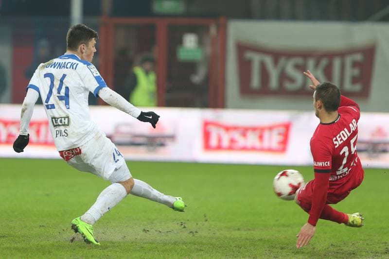 Football. Lotto Ekstraklasa. Piast Gliwice - Lech Poznan. 18.02.2017