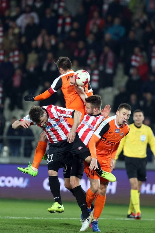 Football. Lotto Ekstraklasa. Cracovia Krakow - Zaglebie Lubin. 13.03.2017