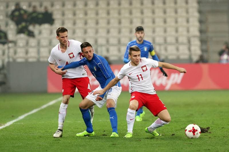 Football. Poland U21. Italy U21. 23.03.2017