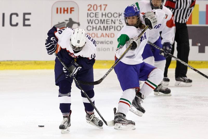 Ice Hockey. Women's World Championship. Slovakia - Italy. 09.04.2017