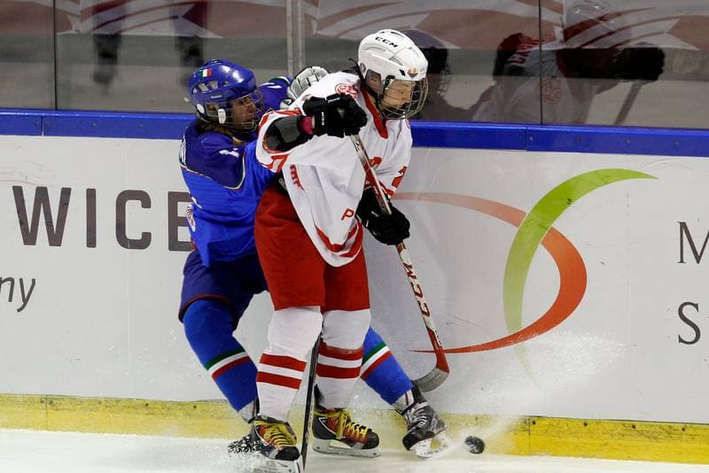 Ice Hockey. Women's World Championship. Poland - Italy. 11.04.2017