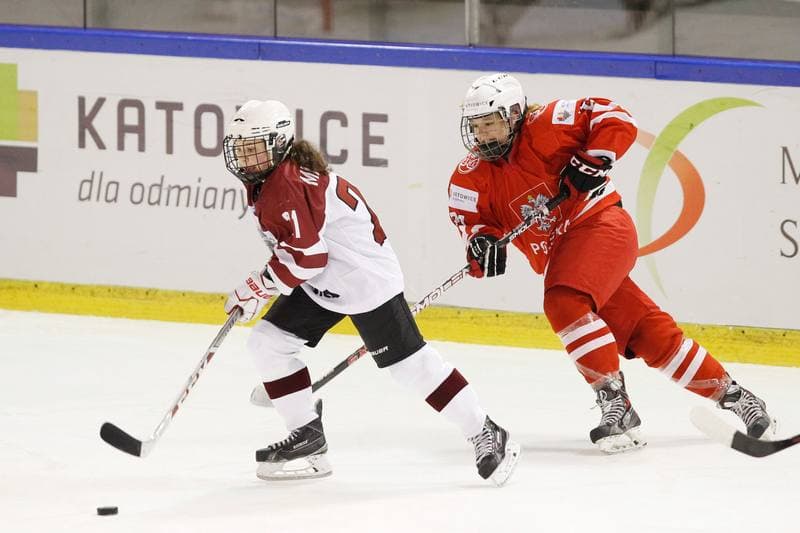 Ice Hockey. Women's World Championship. Latvia - Poland. 12.04.2017