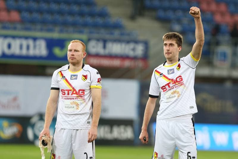 Football. Lotto Ekstraklasa. Piast Gliwice - Jagiellonia Bialystok. 22.04.2017