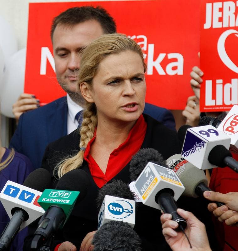 Barbara Nowacka. United Left. Press Conference. 07.10.2015