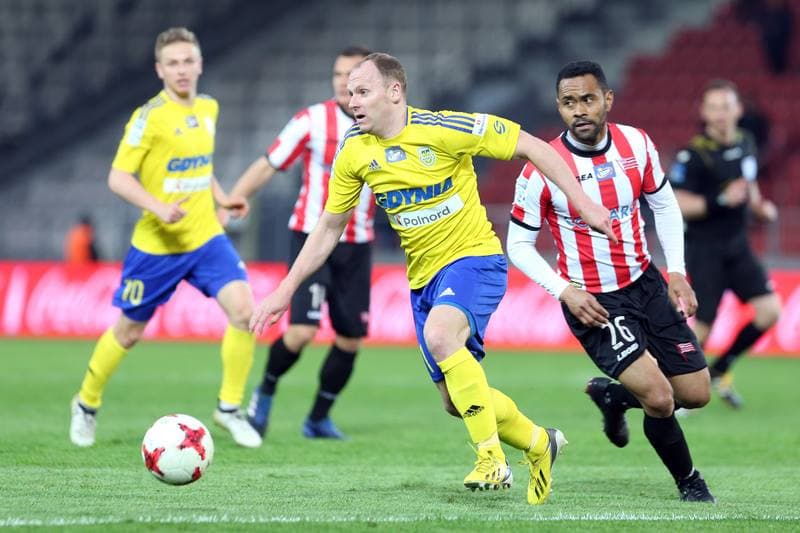 Football. Lotto Ekstraklasa. Cracovia Krakow - Arka Gdynia. 08.05.2017