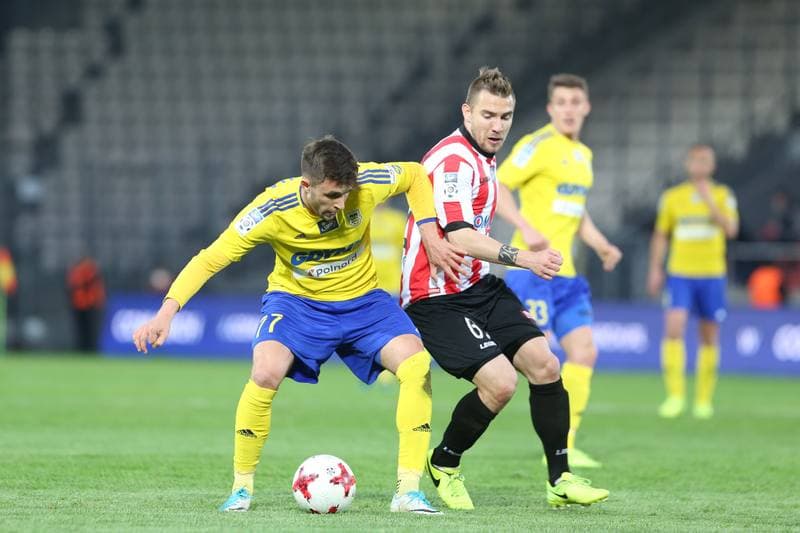 Football. Lotto Ekstraklasa. Cracovia Krakow - Arka Gdynia. 08.05.2017