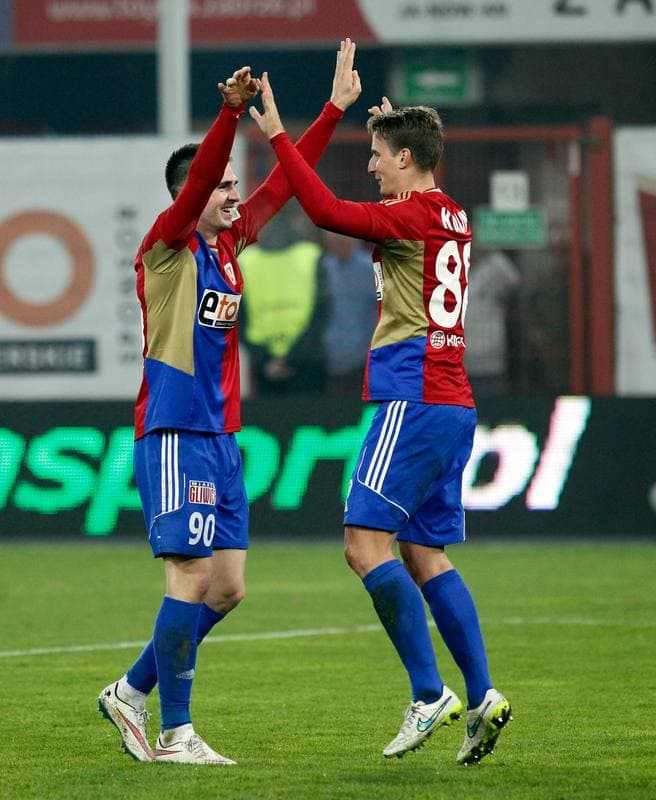 Football. PKO BP Ekstraklasa. Piast Gliwice - Zaglebie Lubin. 31.10.2015