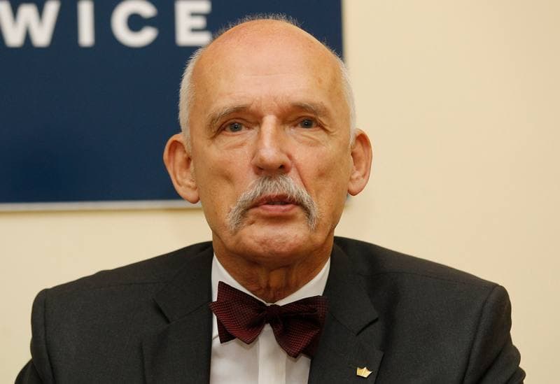 Janusz Korwin-Mikke. Partia Korwin. Press Conference. 09.11.2015