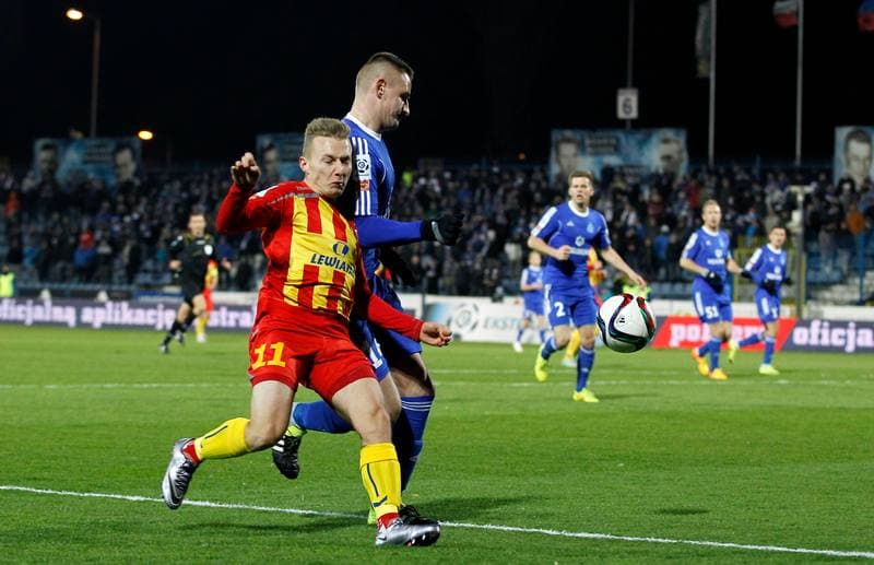 Football. T-Mobile Ekstraklasa. Ruch Chorzow - Korona Kielce. 27.10.2014