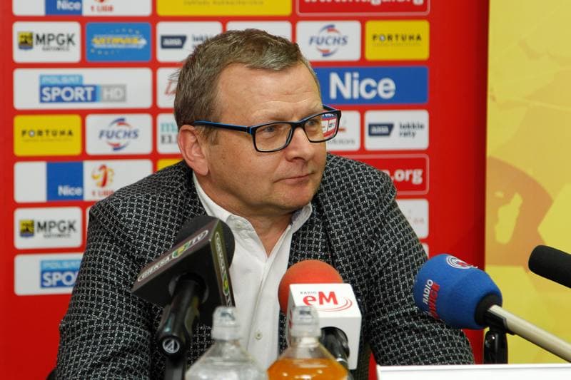 Football. GKS Katowice. Press Conference. 14.06.2017