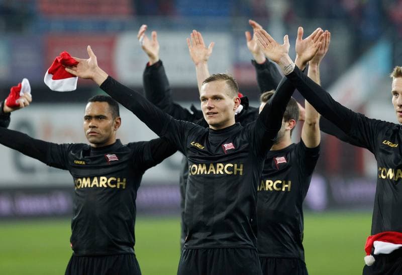 Football. PKO BP Ekstraklasa. Piast Gliwice - Cracovia Krakow. 05.12.2015