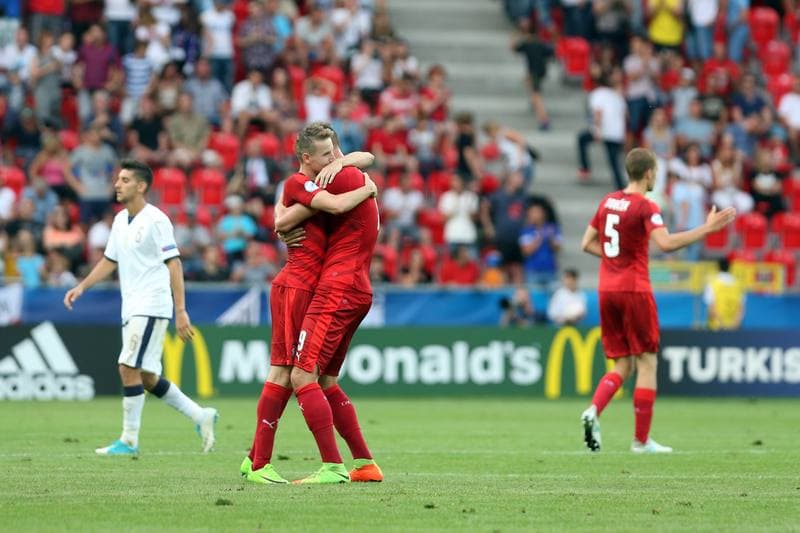 Football. UEFA European U21 Championship. Czech Republic - Italy. 21.06.2017
