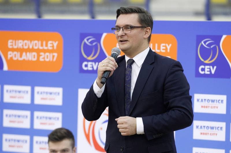 Volleyball. European Championship. Promotional Action. 05.12.2016