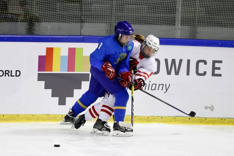 Ice Hockey. U18 Women's World Championship. Kazakhstan - Poland. 09.01.2017