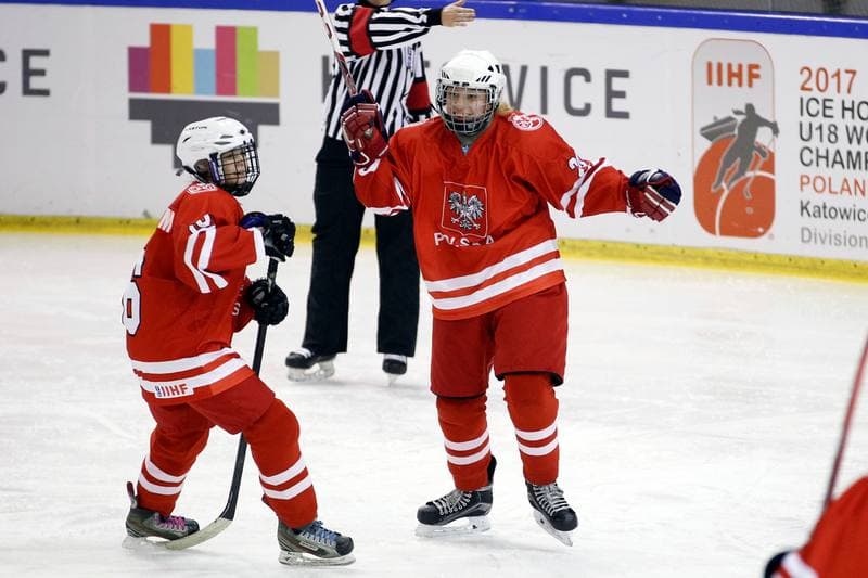 Ice Hockey. U18 Women's World Championship. Poland - Great Britain. 11.01.2017