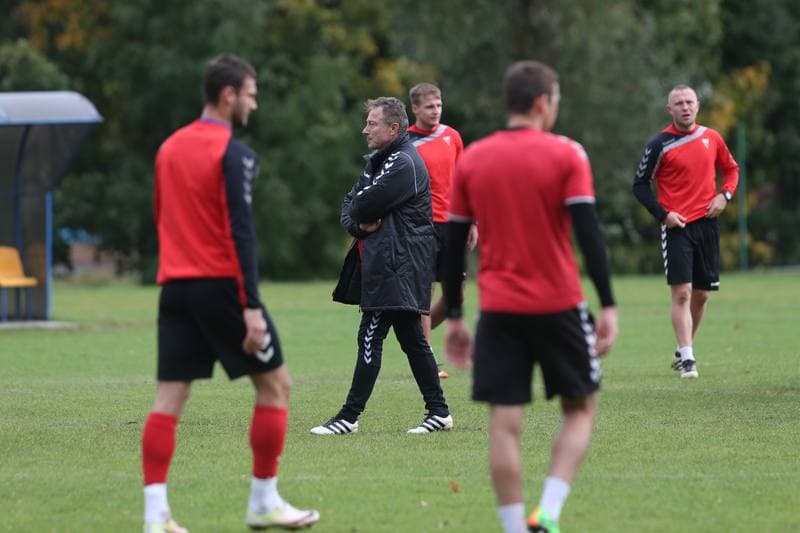 Football. GKS Tychy. Training. 11.10.2017
