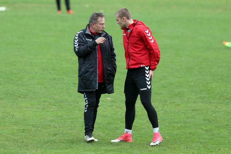 Football. GKS Tychy. Training. 11.10.2017