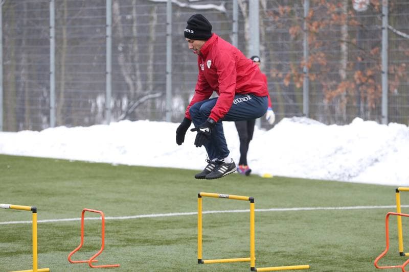 Football. Piast Gliwice. Training. 02.02.2017