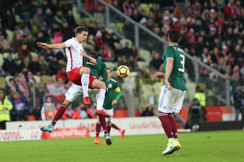 Football. International Friendly. Poland - Mexico. 13.11.2017