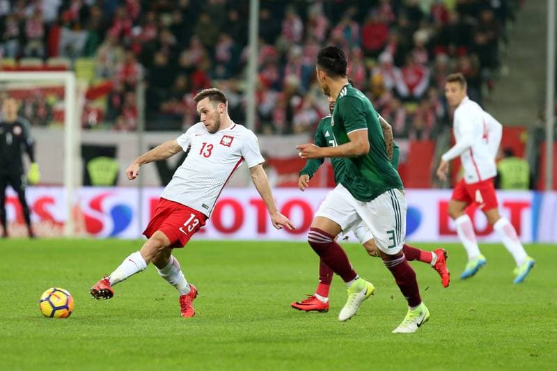 Football. International Friendly. Poland - Mexico. 13.11.2017