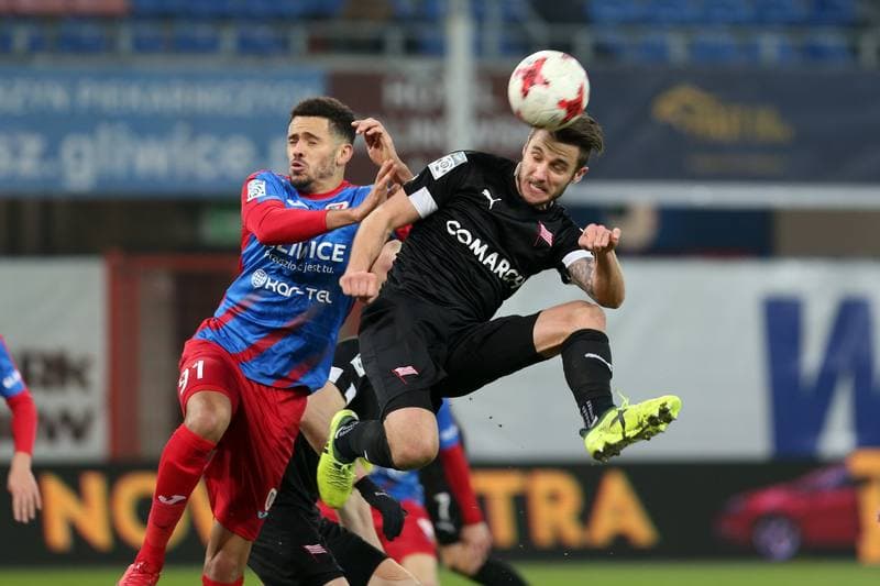 Football. Lotto Ekstraklasa. Piast Gliwice - Cracovia Krakow. 18.11.2017