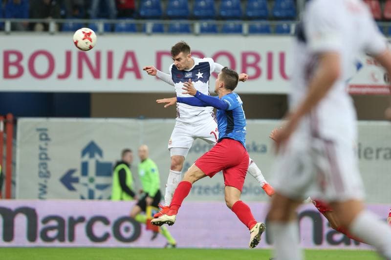 Football. Lotto Ekstraklasa. Piast Gliwice - Wisla Krakow. 04.03.2017