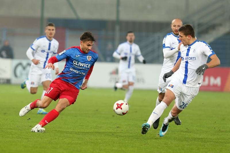Football. Lotto Ekstraklasa. Piast Gliwice - Lech Poznan. 03.12.2017