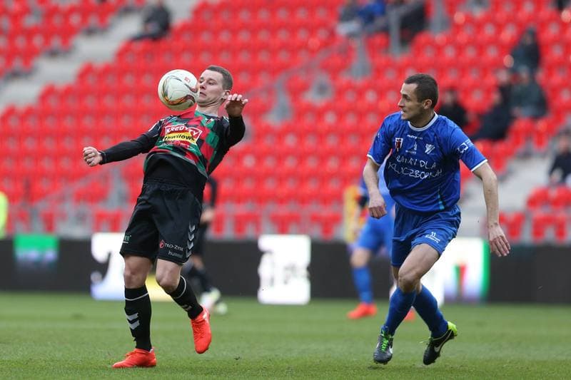 Football. Nice I Liga. GKS Tychy - MKS Kluczbork. 11.03.2017
