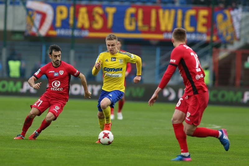 Football. Lotto Ekstraklasa. Piast Gliwice - Arka Gdynia. 18.03.2017