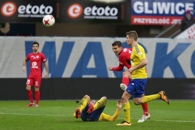 Football. Lotto Ekstraklasa. Piast Gliwice - Arka Gdynia. 18.03.2017