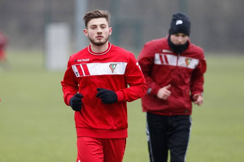 Football. Zaglebie Sosnowiec. Training. 08.01.2018