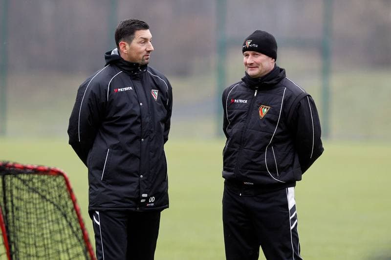 Football. Zaglebie Sosnowiec. Training. 08.01.2018