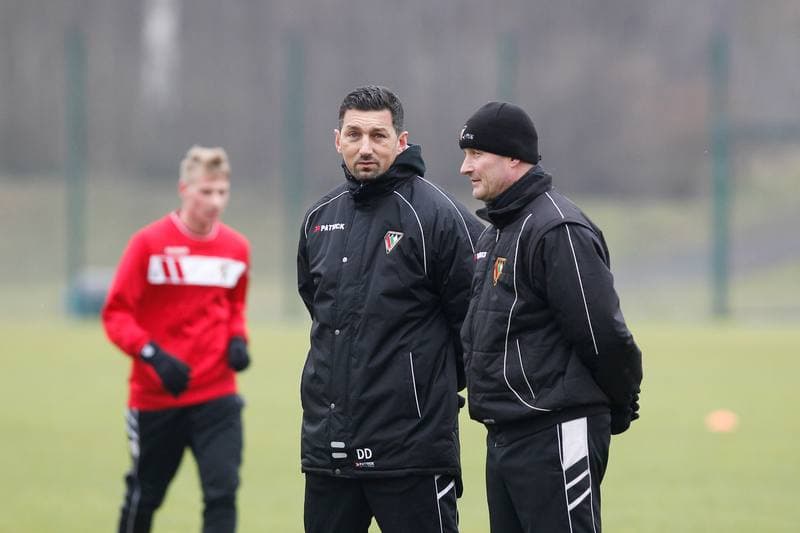 Football. Zaglebie Sosnowiec. Training. 08.01.2018