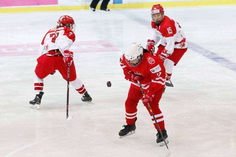 Ice Hockey. Women's U18 World Championship Division 1B. Poland - Denmark. 09.01.2018
