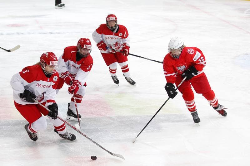 Ice Hockey. Women's U18 World Championship Division 1B. Poland - Denmark. 09.01.2018