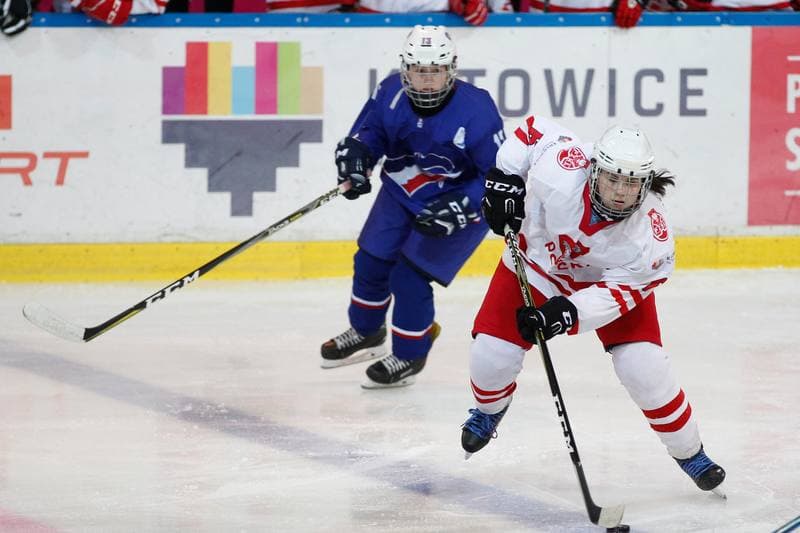 Ice Hockey. Women's U18 World Championship Division 1B. Poland - France. 11.01.2018