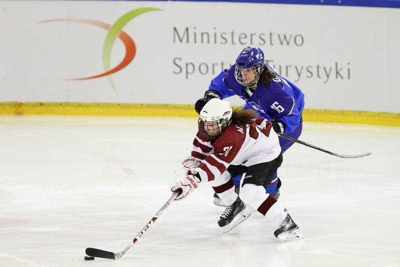 Ice Hockey. Women's World Championship. Italy - Latvia. 08.04.2017