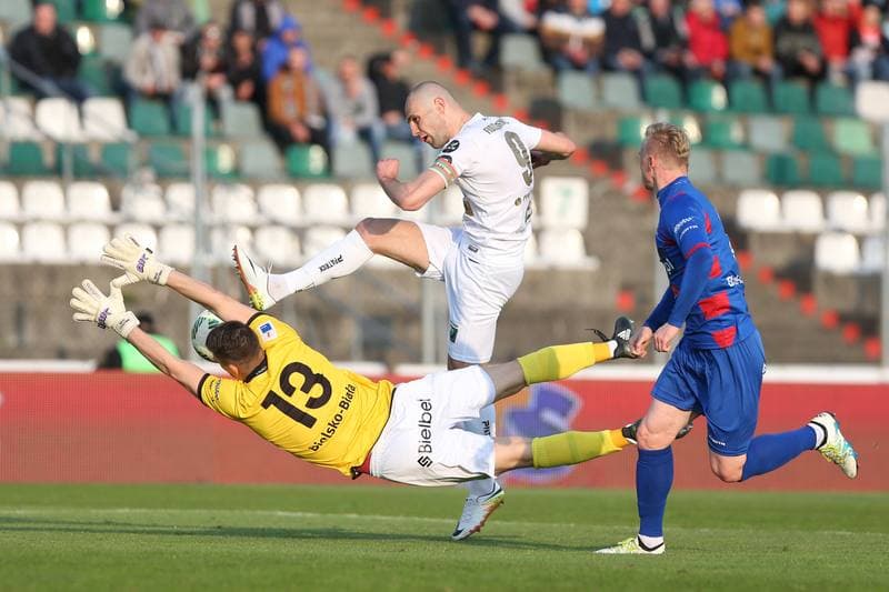 Football. Nice I Liga. Zaglebie Sosnowiec - Podbeskidzie Bielsko-Biala. 15.04.2017