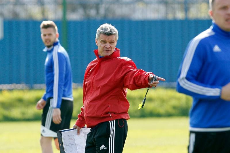 Football. Ruch Chorzow. Training. 24.04.2017