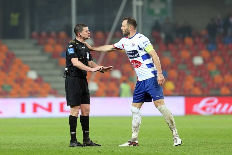 Football. Nice I Liga. Podbeskidzie Bielsko-Biala - Miedz Legnica. 28.04.2017