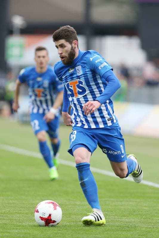 Football. Lotto Ekstraklasa. Bruk-Bet Termalica Nieciecza - Lech Poznan. 07.05.2017