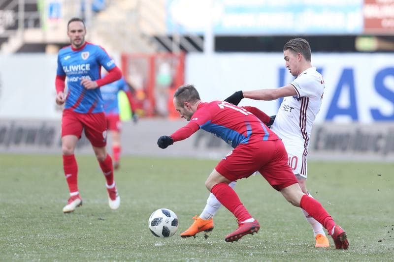 Football. Lotto Ekstraklasa. Piast Gliwice - Wisla Krakow. 25.02.2018
