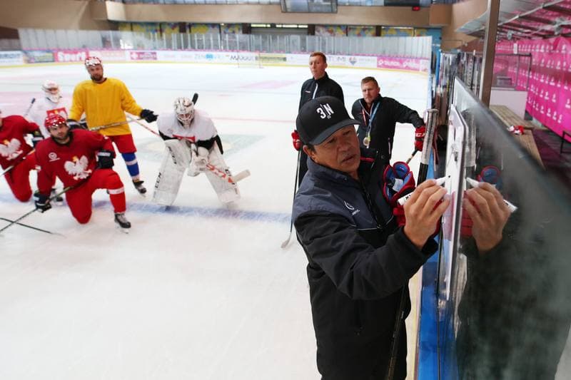 Ice Hockey. Poland national team. Training. 27.09.2017