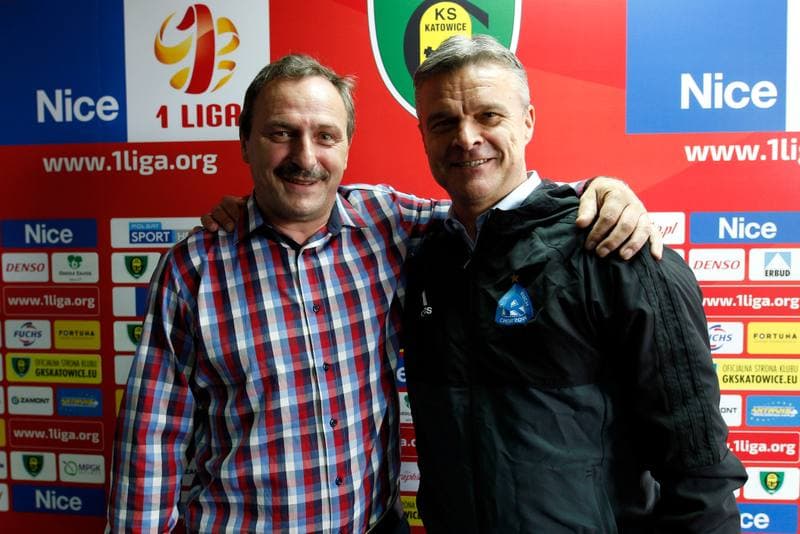 Football. GKS Katowice. Press Conference. 20.10.2017