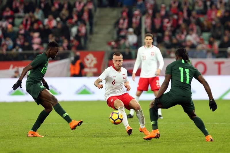Football. International Friendly. Poland - Nigeria. 23.03.2018