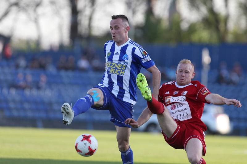 Football. Nice I Liga. Ruch Chorzow - Pogon Siedlce. 20.04.2018