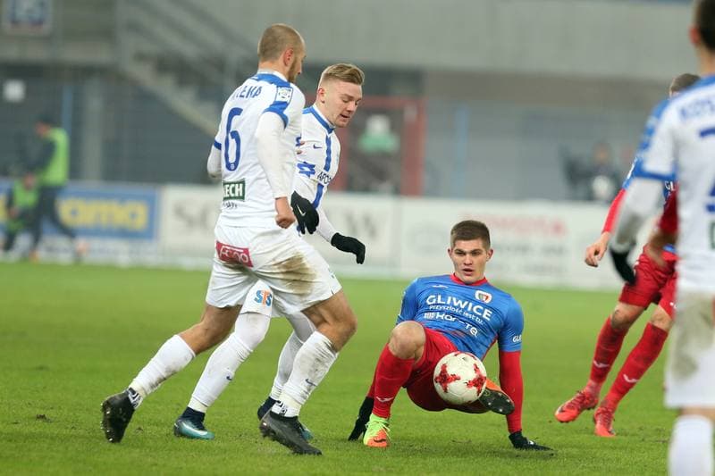 Football. Lotto Ekstraklasa. Piast Gliwice - Lech Poznan. 03.12.2017