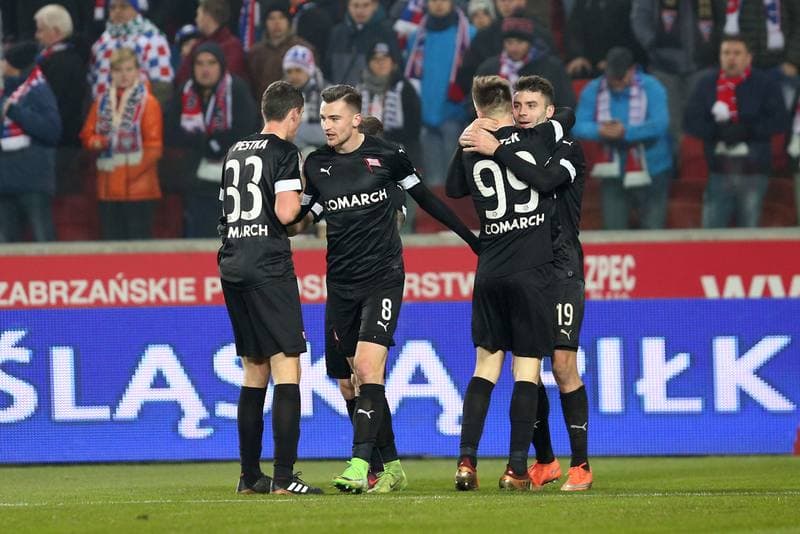 Football. Lotto Ekstraklasa. Gornik Zabrze - Cracovia Krakow. 18.12.2017