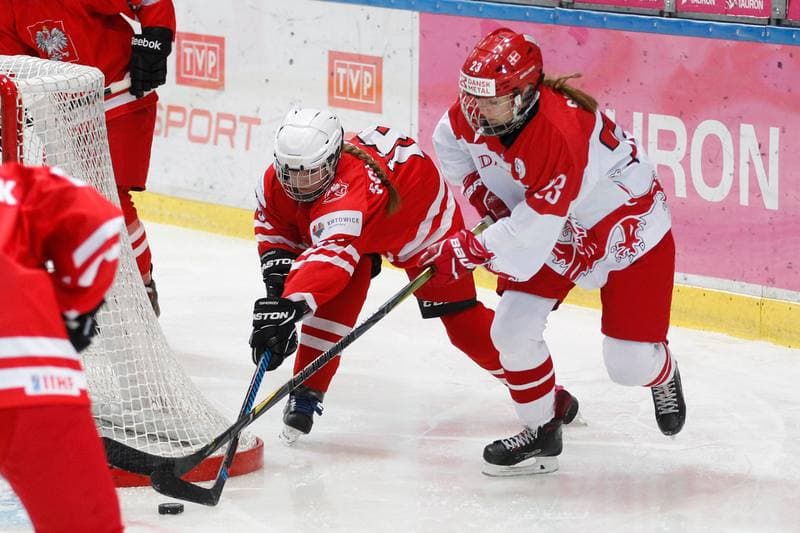 Ice Hockey. Women's U18 World Championship Division 1B. Poland - Denmark. 09.01.2018